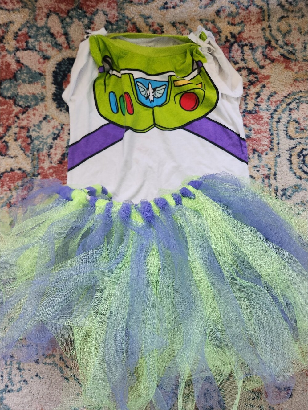 Girl's DIY'd Buzz Lightyear Costume - Tutu And T-shirt Size 5/6